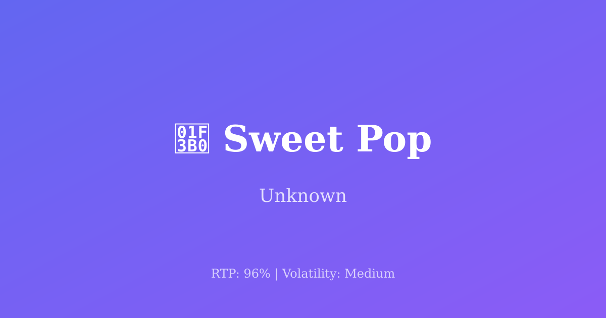 Sweet Pop